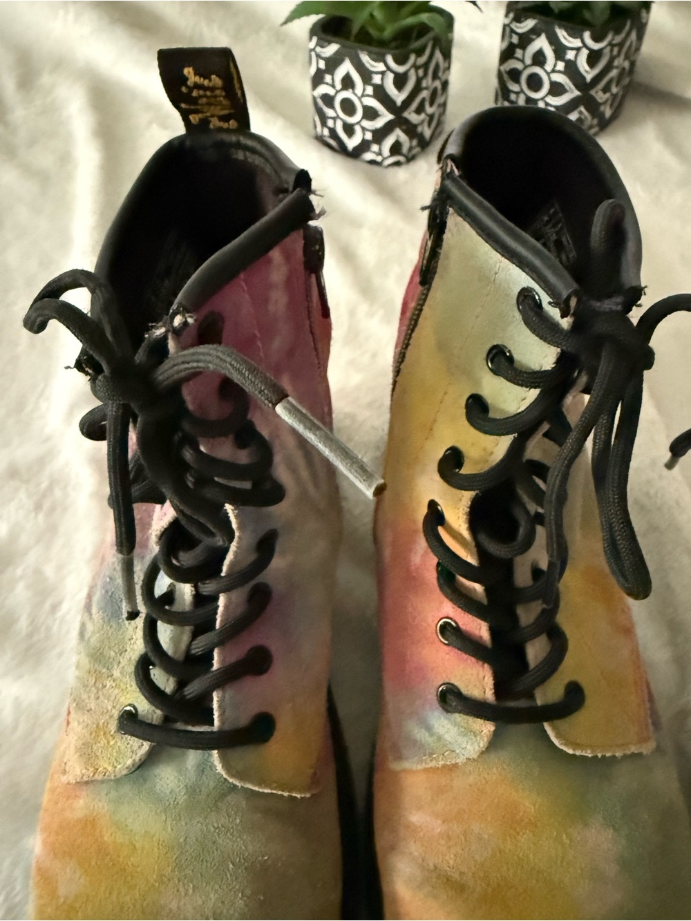 Dr. Martens 1460 Tie Dye Suede Boots size 6 women’s 5 men’s - Picture 5 of 16